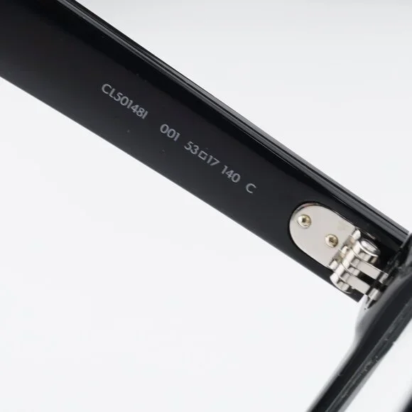 Celine CL50148I 001 Square Eyeglasses 53mm – Shiny Black - Picture 7 of 9